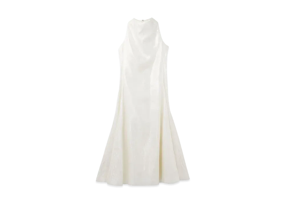 Alexander McQUEEN Tarpaulin Midi Dress "Optical White"