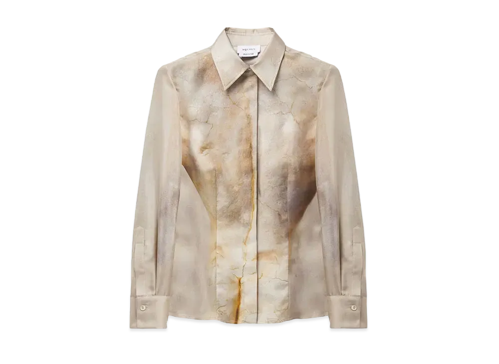 Alexander McQUEEN Sculpted Bum Shirt "Ecru"