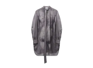 Alexander McQUEEN Sculpted Bum Mini Shirtdress "Stone"