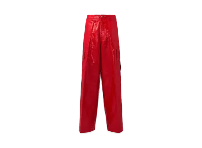 Alexander McQUEEN Low-Rise Cargo Pants "Fire Red"