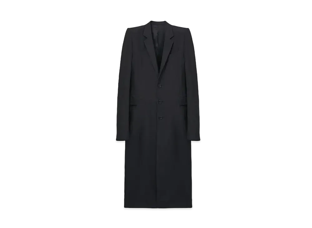 Alexander McQUEEN Stacked Shoulder Tailored Coat "Black"