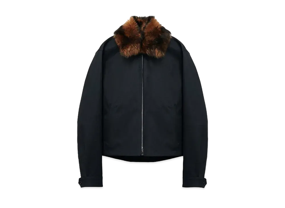 Alexander McQUEEN Shearling Detail Blouson "Black"