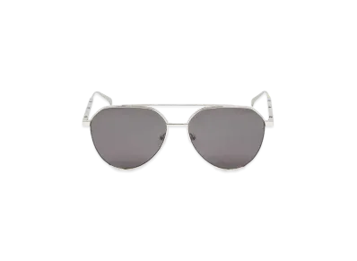 Alexander McQUEEN Metal Plate Pilot Sunglasses "Silver"
