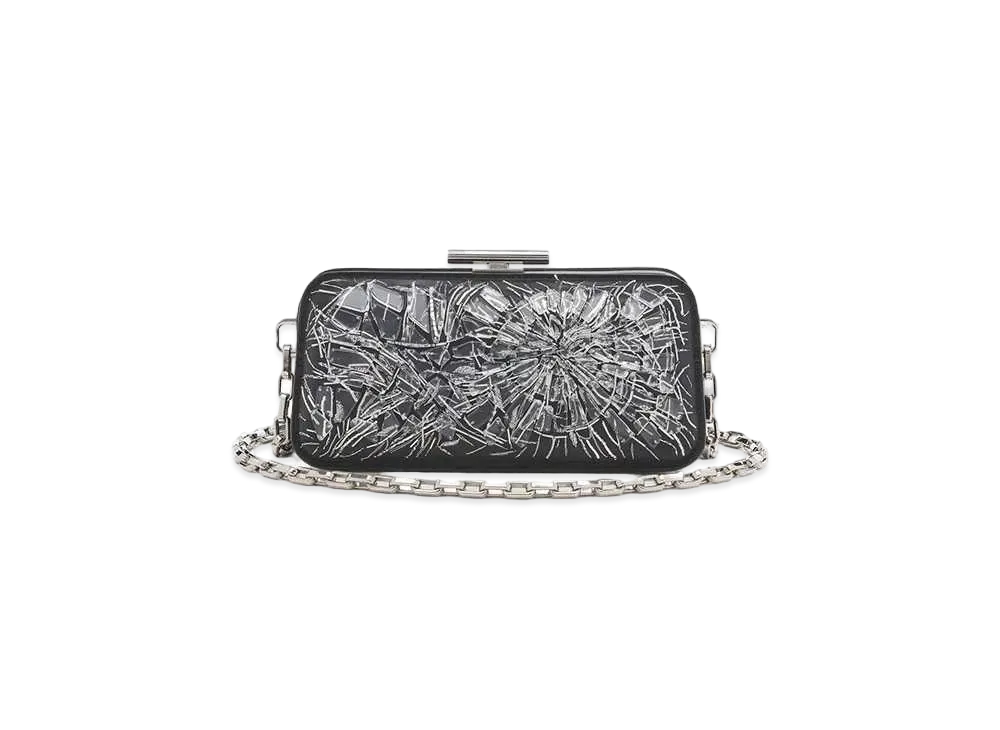 Alexander McQUEEN Pinch Clutch "Silver"