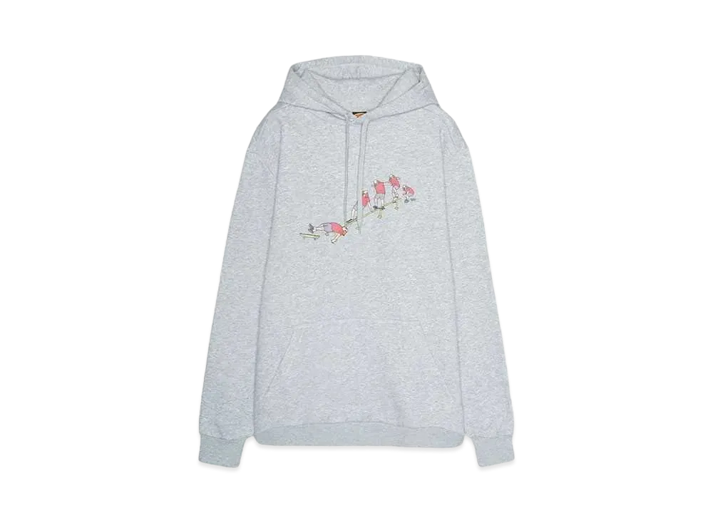 BROTHER MERLE Men's Knit Hooded Pullover - Epic Bail "HEATHER GREY"