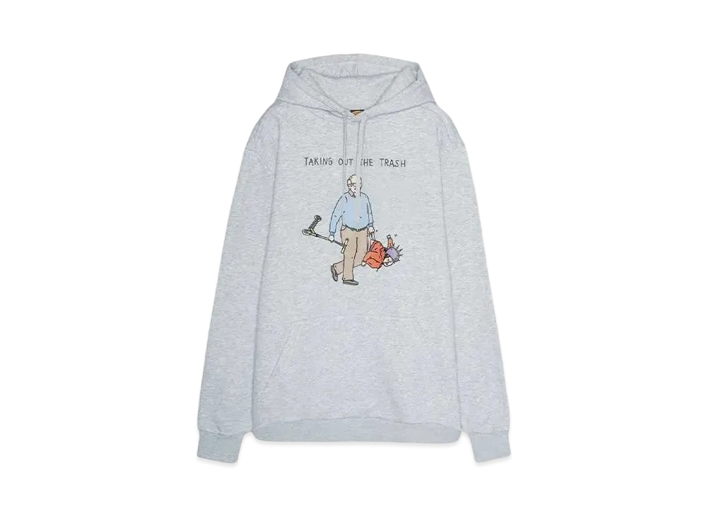 BROTHER MERLE Men's Knit Hooded Pullover - Rubbish "HEATHER GREY"