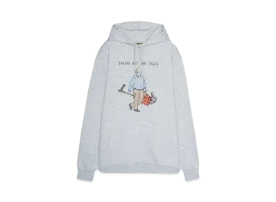 BROTHER MERLE Men's Knit Hooded Pullover - Rubbish "HEATHER GREY"