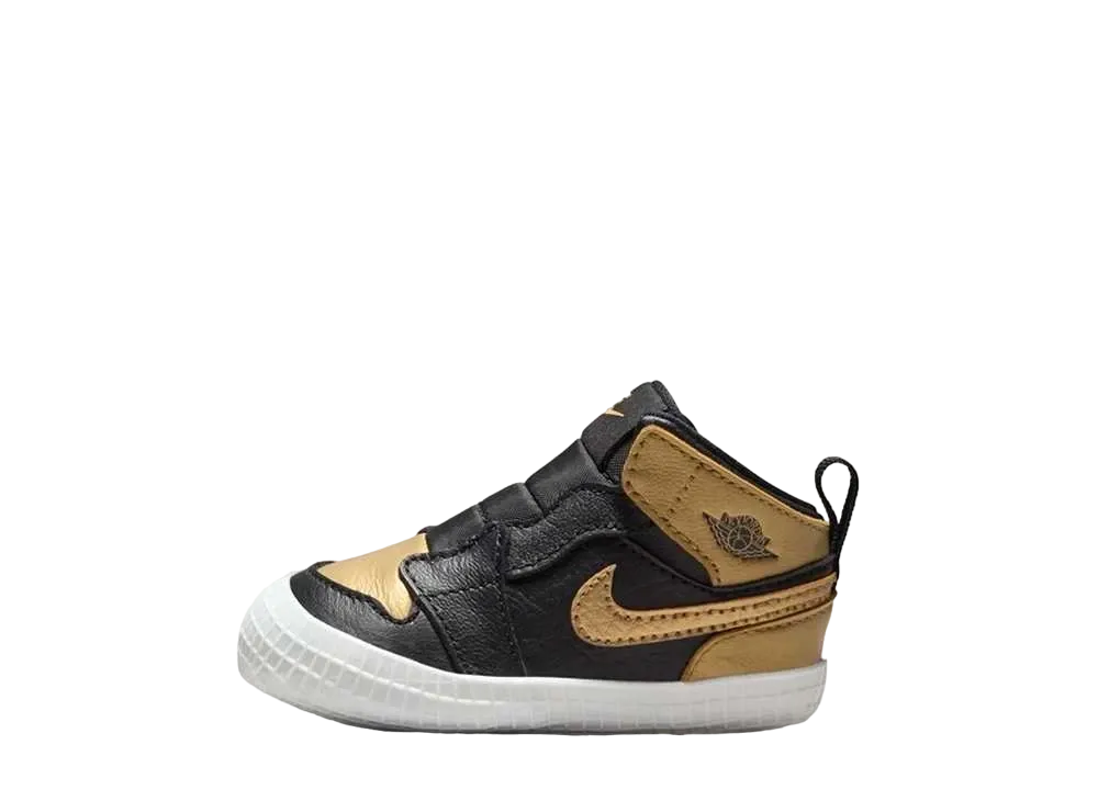 Nike Crib Bootie Jordan 1 "Black and Gold"