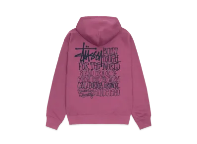 Stussy California Grown Hoodie "Berry"