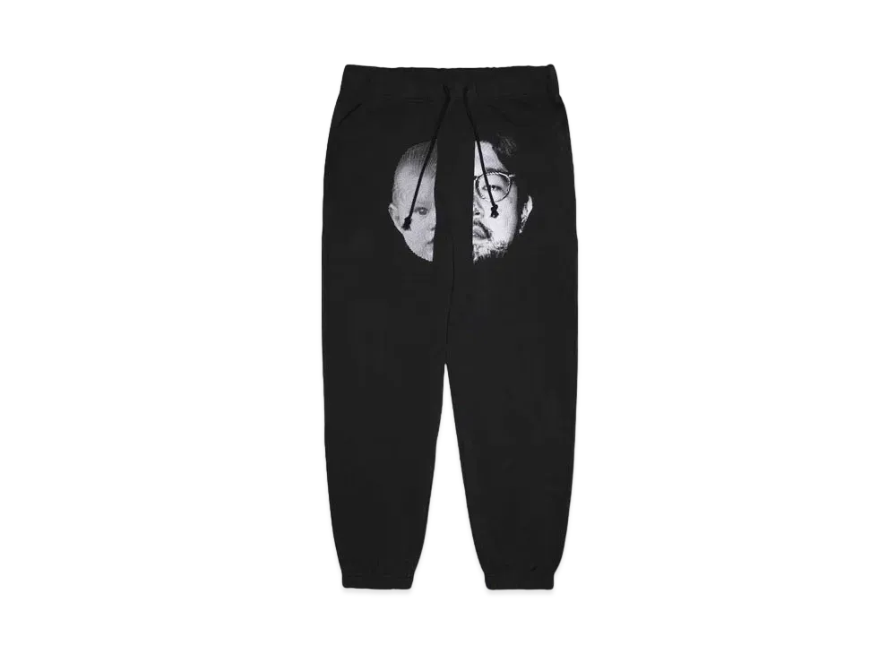 NISHIMOTO IS THE MOUTH 2 FACE SWEAT PANTS "BLACK"