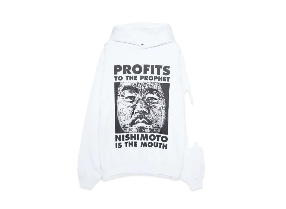 NISHIMOTO IS THE MOUTH P2P SWEAT HOODIE "WHITE"