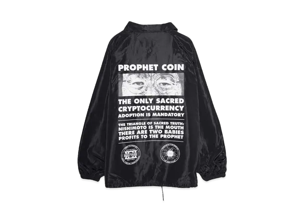 NISHIMOTO IS THE MOUTH PROPHET COIN COACH JKT "BLACK/WHITE"
