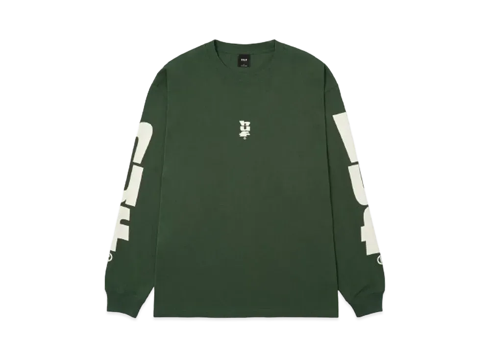 HUF Megablast Stretch Long Sleeve T-shirt "Hunter Green"
