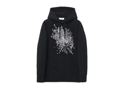 Alexander McQUEEN Smashed Glass Hooded Sweatshirt "Black"