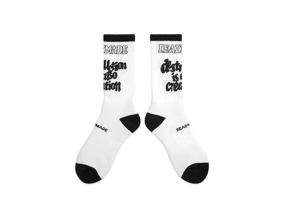 Readymade Destruction Socks "White"