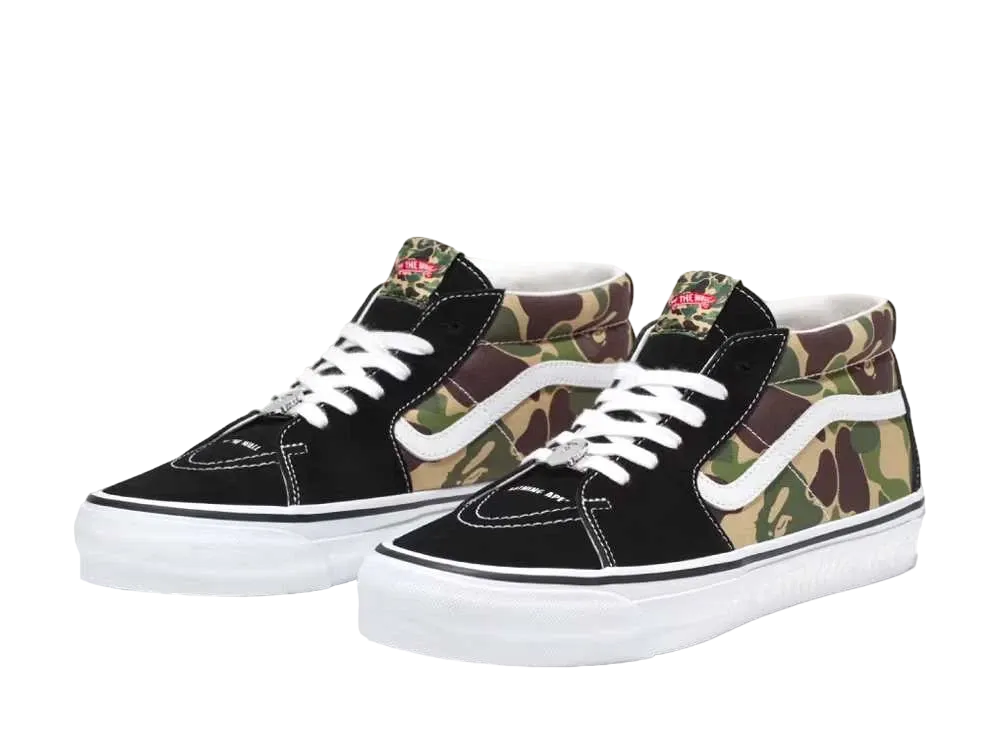A BATHING APE®︎ × Vans LX Sk8 Mid "Camo"