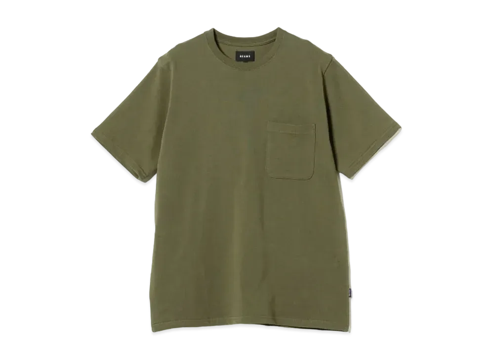BEAMS Heavyweight Pocket T-shirt 24SS "Olive"