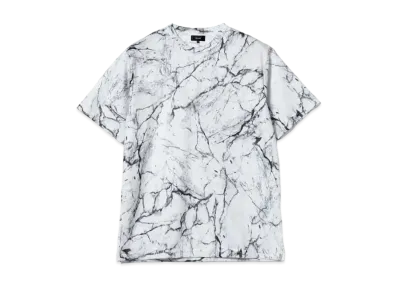 BEAMS Mesh Print Loose T-shirt "White"