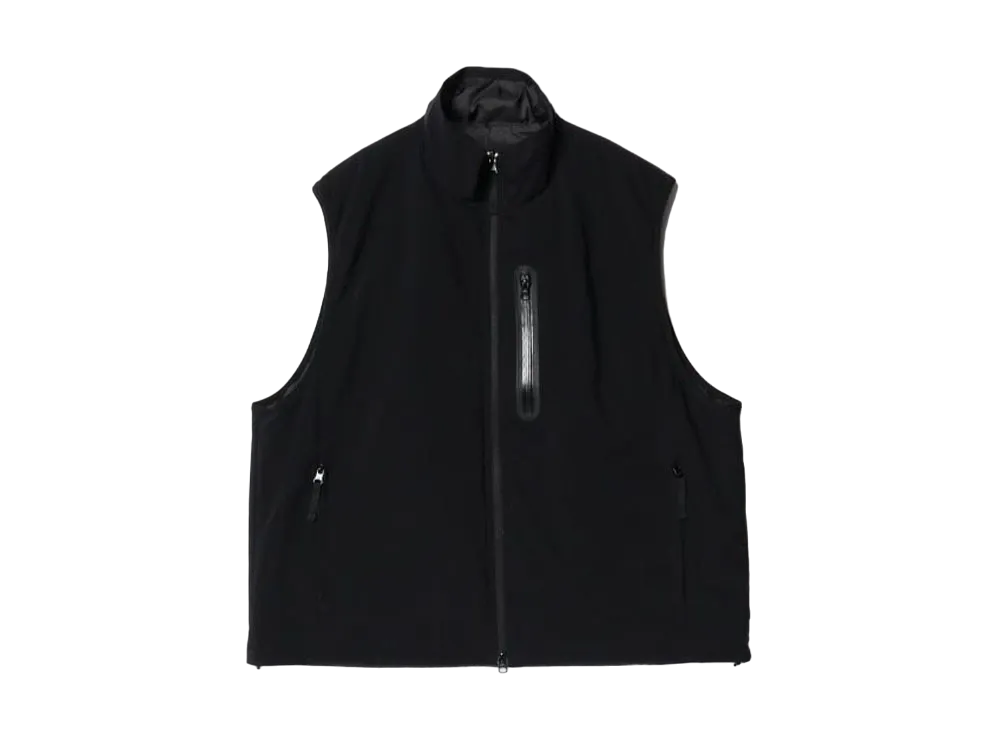 BEAMS Reversible Padded Vest "Black"