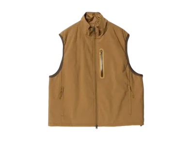BEAMS Reversible Padded Vest "Beige"
