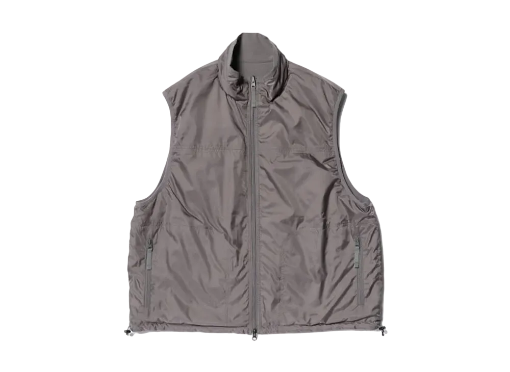 BEAMS Reversible Padded Vest "Gray"