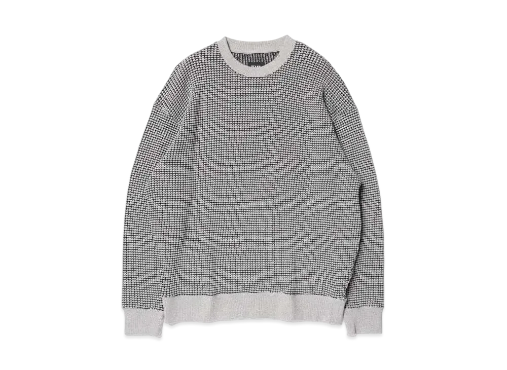 BEAMS Heavyweight Waffle T-shirt "Gray"