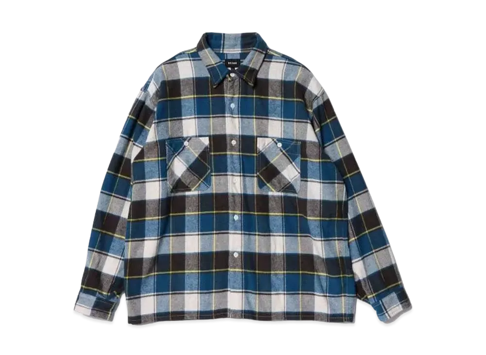 BEAMS Jazz Nep Shirt "Navy"