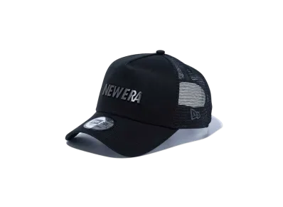 NEW ERA 9Forty A-Frame Tracker Metal Logo "Black"