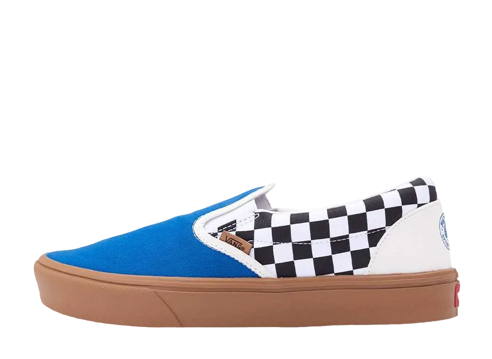 Fat Tire × Vans Slip-on "Blue/Checkerboard"