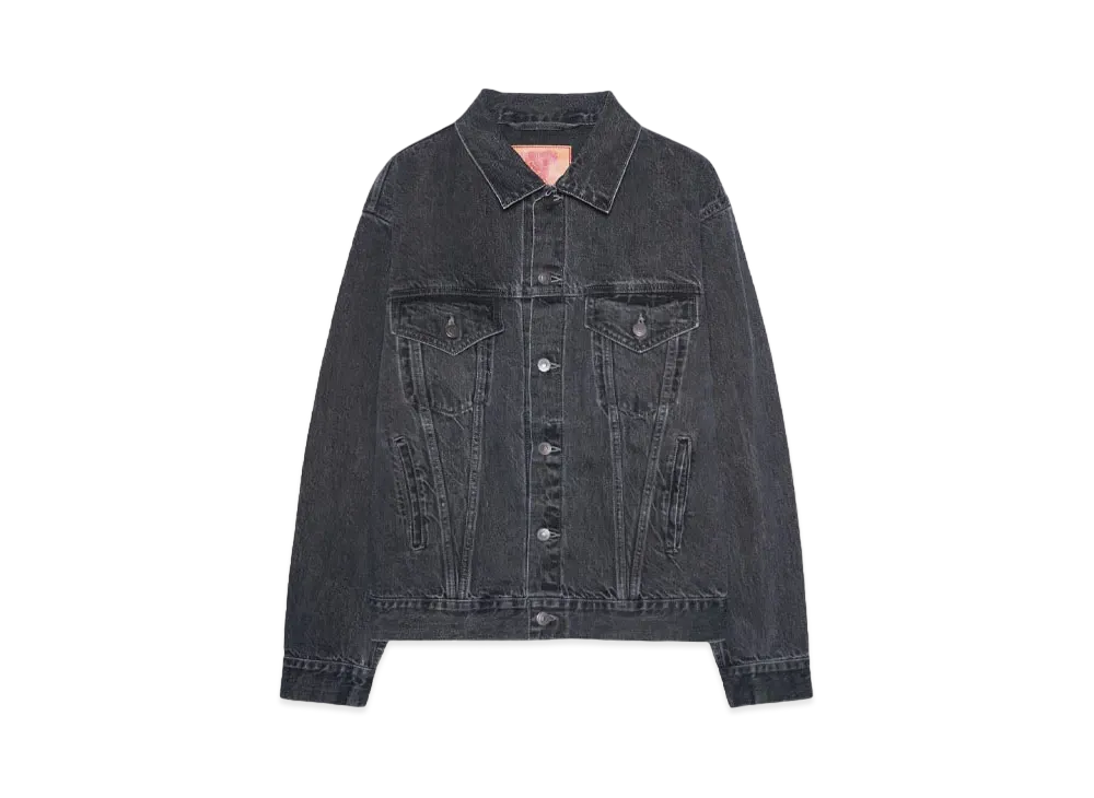 ANDFAMILYS DENIM TRACKER JACKET "FADE BLACK"