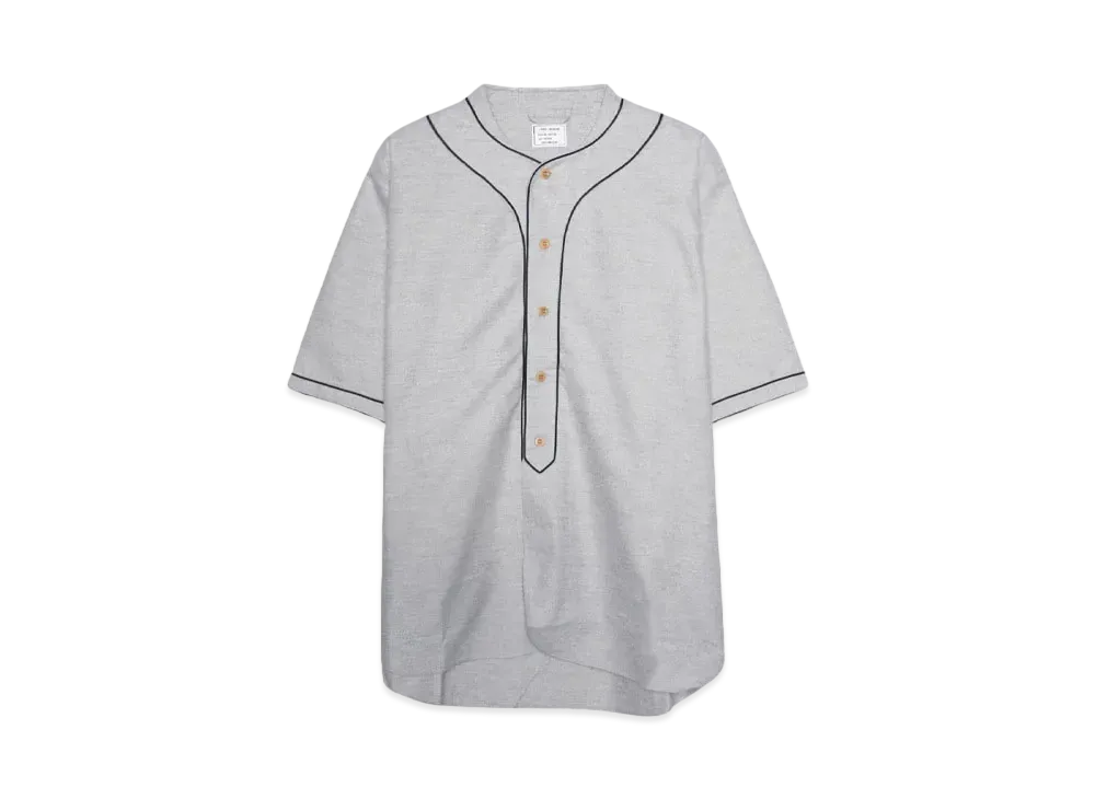 ANDFAMILYS Cotton Baseball Shirt[5分袖] "GRAY"