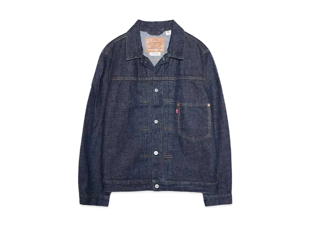 LEVI'S TYPE I TRUCKER "ROLL UP SELVEDGE TRUCKER / DARK INDI..."