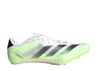 adidas Adizero Sprintstar "Footwear White/Core Black/Green Spark"