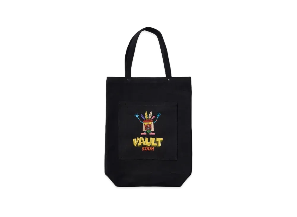 VAULTROOM x Crash Bandicoot AKUAKU Canvas Tote Bag "Black"