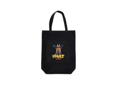 VAULTROOM x Crash Bandicoot AKUAKU Canvas Tote Bag "Black"