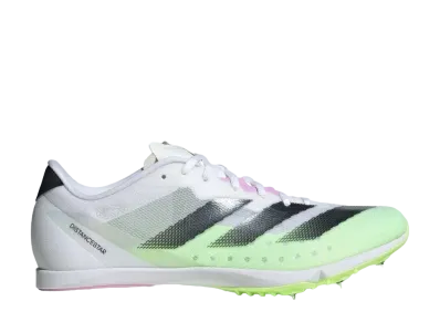 adidas Adizero Distancestar "Footwear White/Core Black/Green Spark"