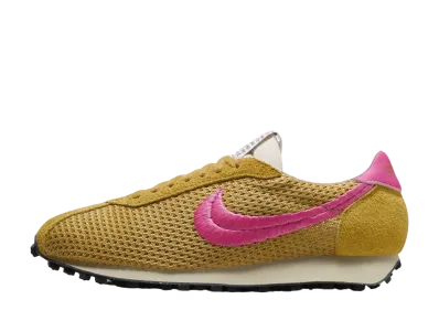 Stussy × Nike LD-1000 "Sanded Gold and Laser Fuchsia"