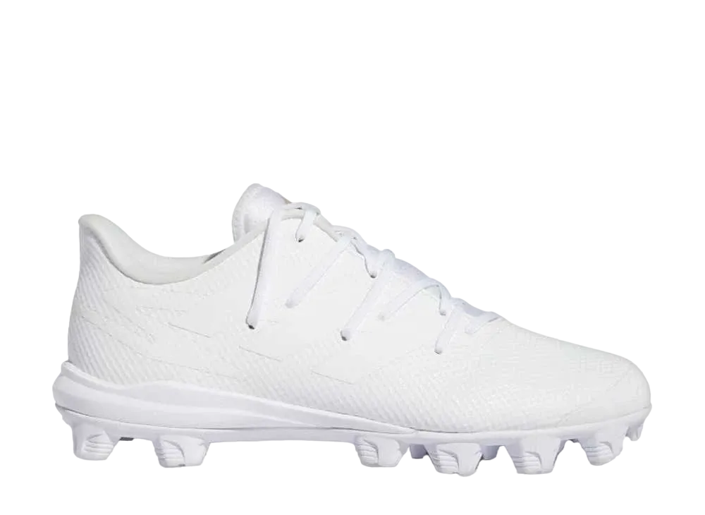 アディダス アディゼロ アフターバーナー8 クリーツ "フットウェアホワイト/ゴールドメタリック"