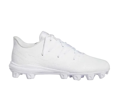 adidas Adizero Afterburner 8 Cleats "Footwear White/Gold Metallic"