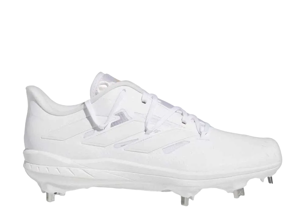 アディダス アディゼロ アフターバーナー9 クリーツ "フットウェアホワイト/ゴールドメタリック"