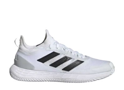 adidas Adizero Ubersonic 4.1 Clay Tennis "Footwear White/Core Black/Matte Silver"