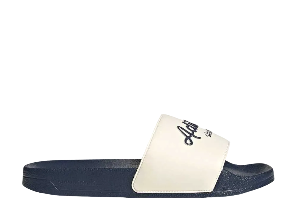adidas Adilette Shower Slides "Wonder White/Shadow Navy"