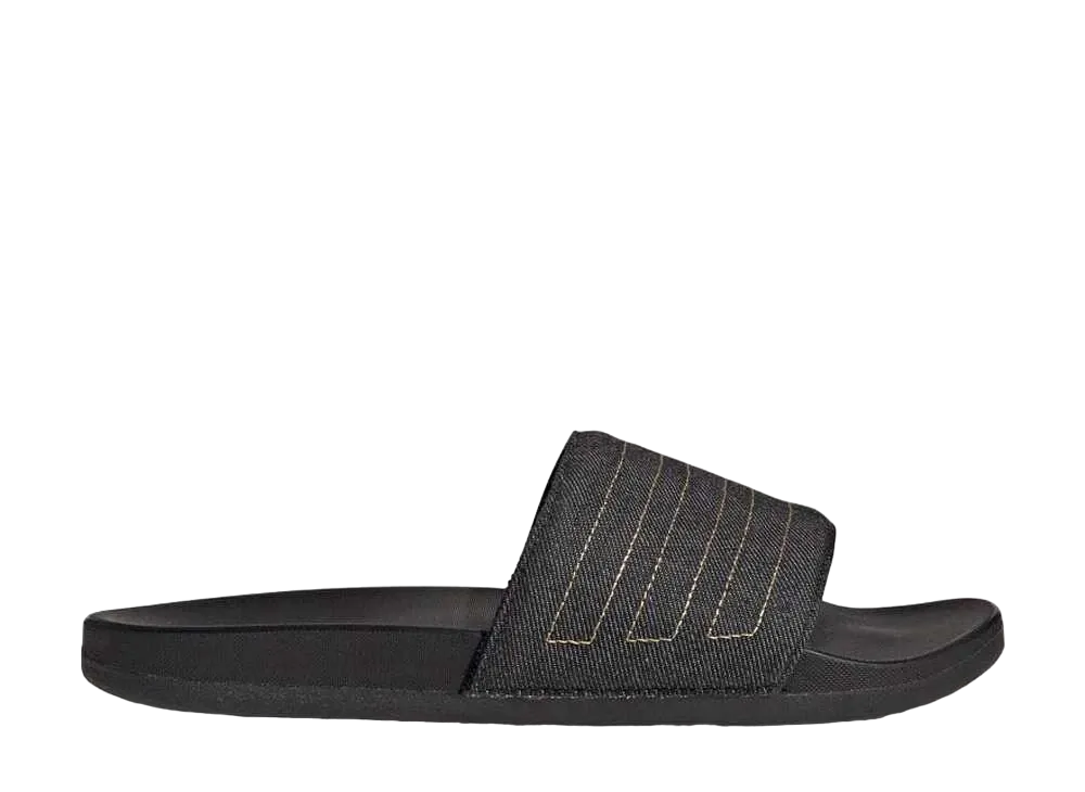 adidas Adilette Comfort Slides "Core Black/Preloved Yellow"
