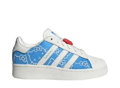 ハローキティ × アディダスオリジナルス ウィメンズ スーパースター XLG "ブルーバースト/オフホワイト/レッド"