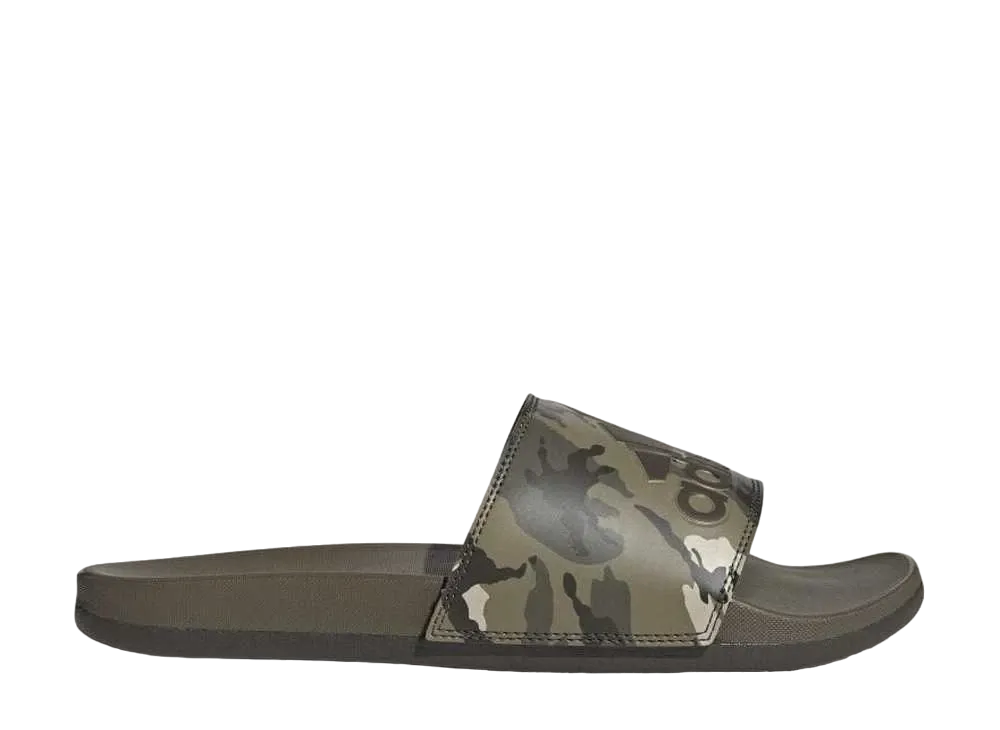 アディダス アディレッタ コンフォート スライド "オリーブストレータ/シャドーオリーブ/パテグレー"