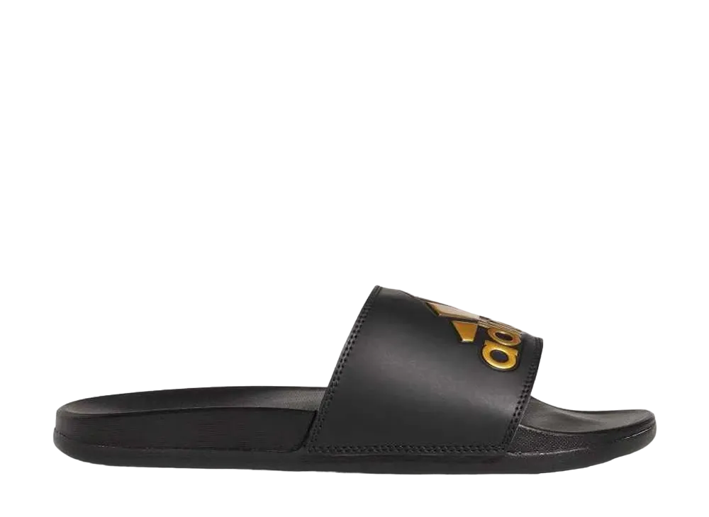 adidas Adilette Comfort Slides "Core Black/Gold Metallic"