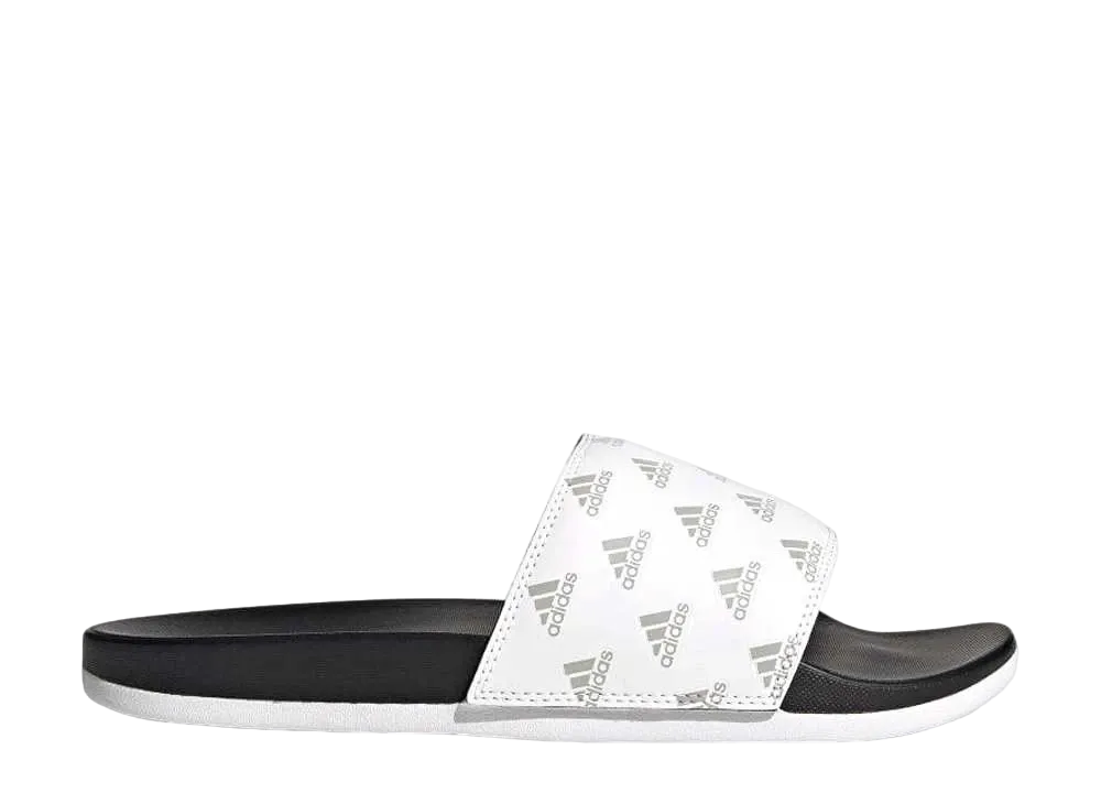 adidas Adilette Comfort Slides "Footwear White/Gray Two"
