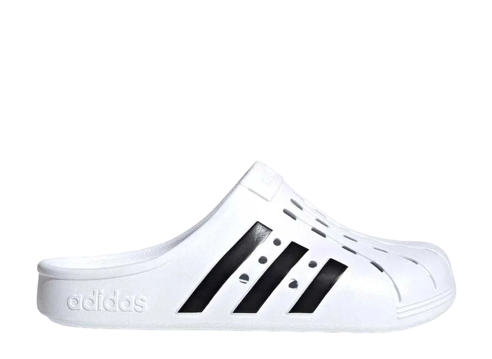 adidas Adilette Clogs "Footwear White/Core Black"