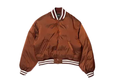 BEAMS Down Varsity Jacket "Brown"