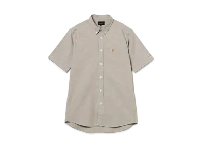 BEAMS One-Point Stretch Button-Down Shirt 24SS "Brown"